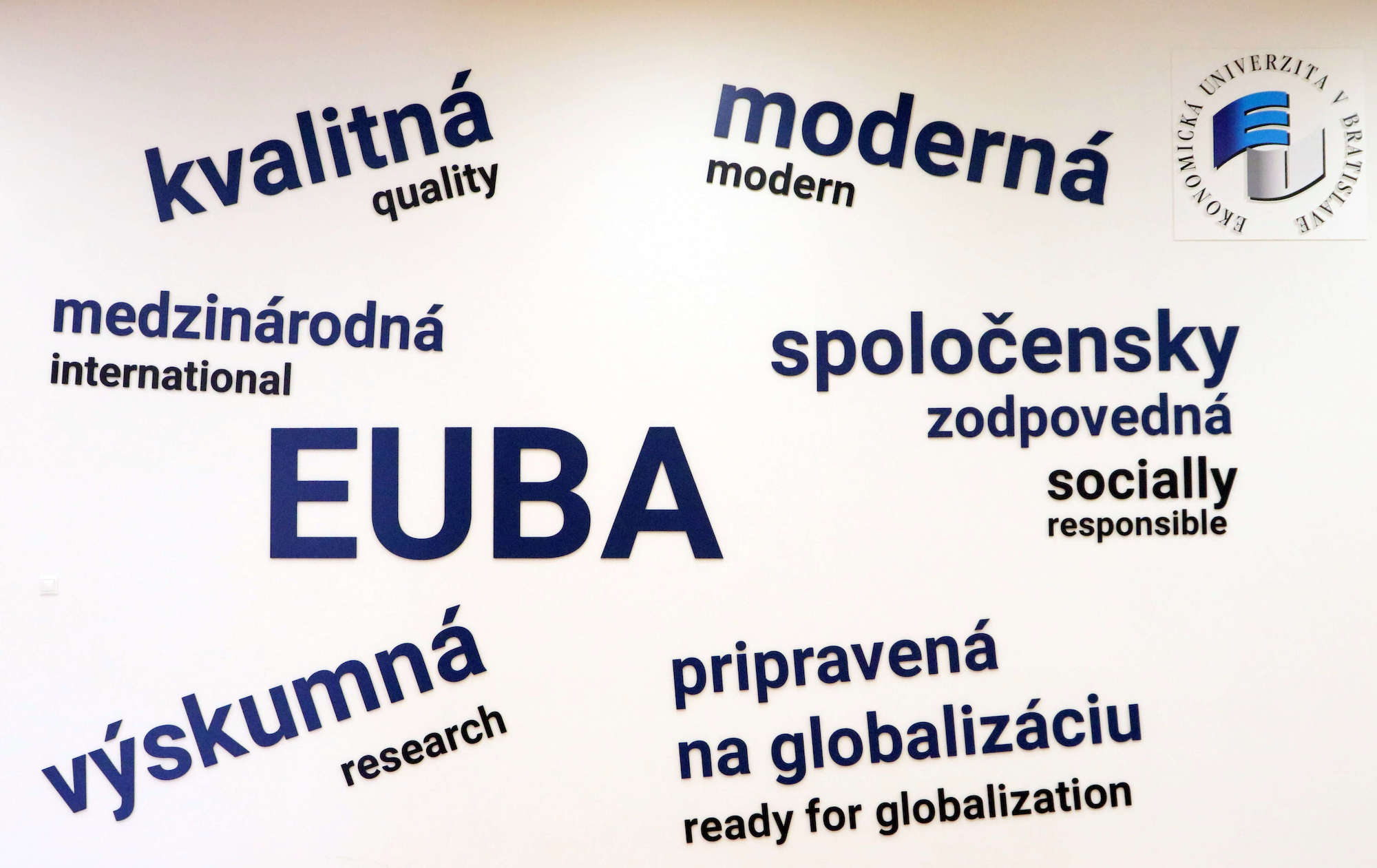 EUBA - kvalitná, moderná, medzinárodná, spoločensky zodpovedná, výskumná a pripravená na globalizáciu