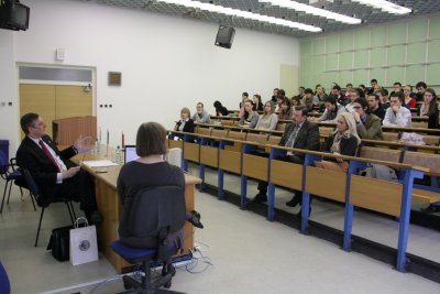 Prednáška poľského veľvyslanca pre študentov EU