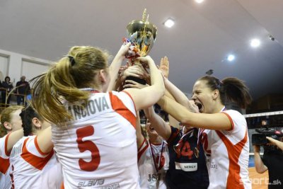 Volejbalistky Slávia EU Bratislava sú majsterky SR v sezóne 2012/2013
