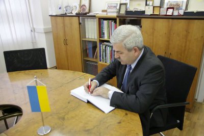 Rektor EU v Bratislave prijal nového veľvyslanca Ukrajiny v SR