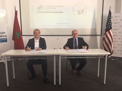 Podpis partnerskej dohody medzi EU v Bratislave a International University of Casablanca