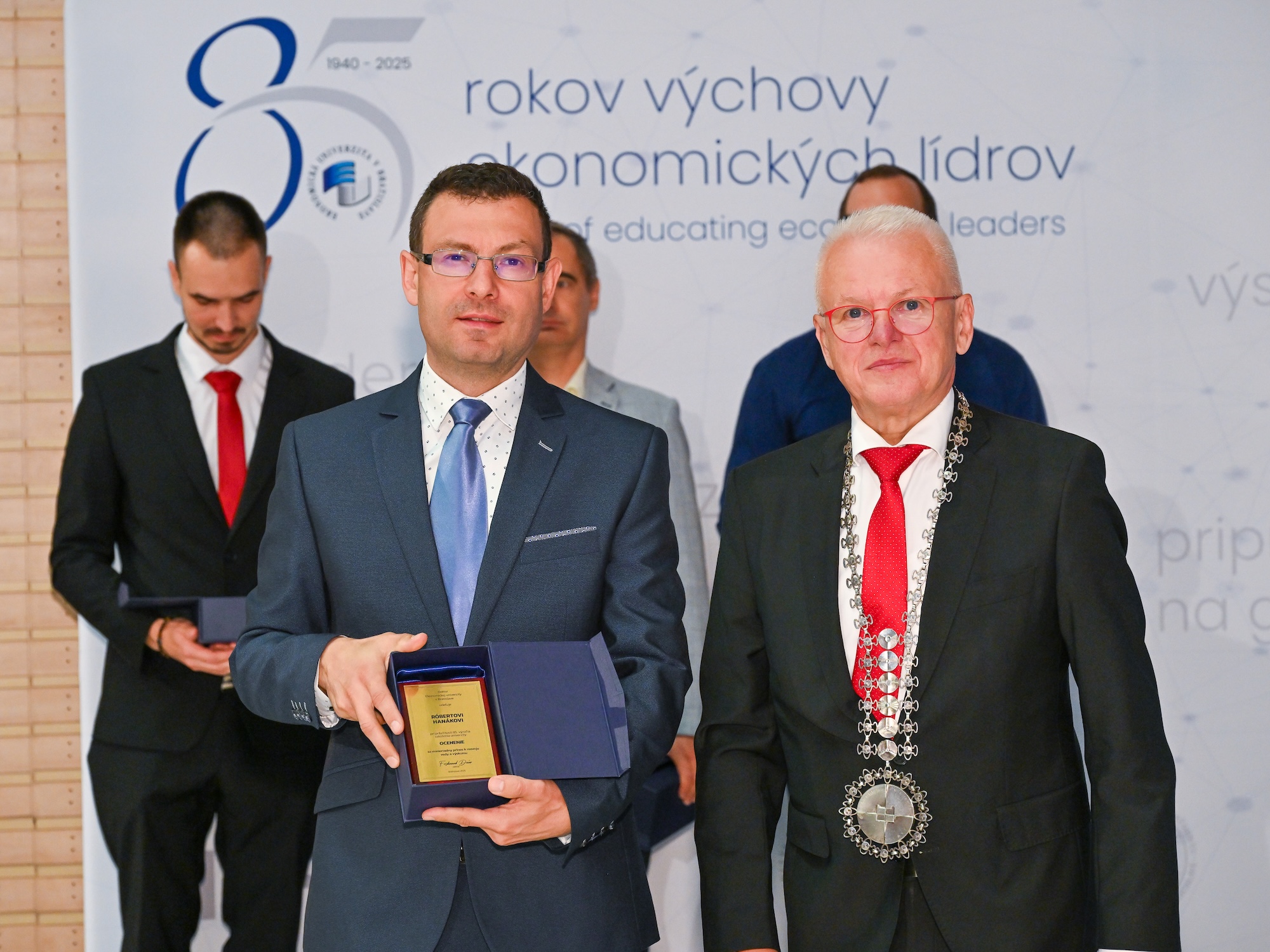 EUBA 85: Rektor ocenil laureátov za mimoriadny prínos k rozvoju vedy a výskumu