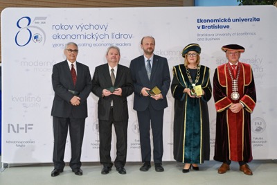 EUBA 85: Ocenenie za mimoriadny prínos k rozvoju univerzity