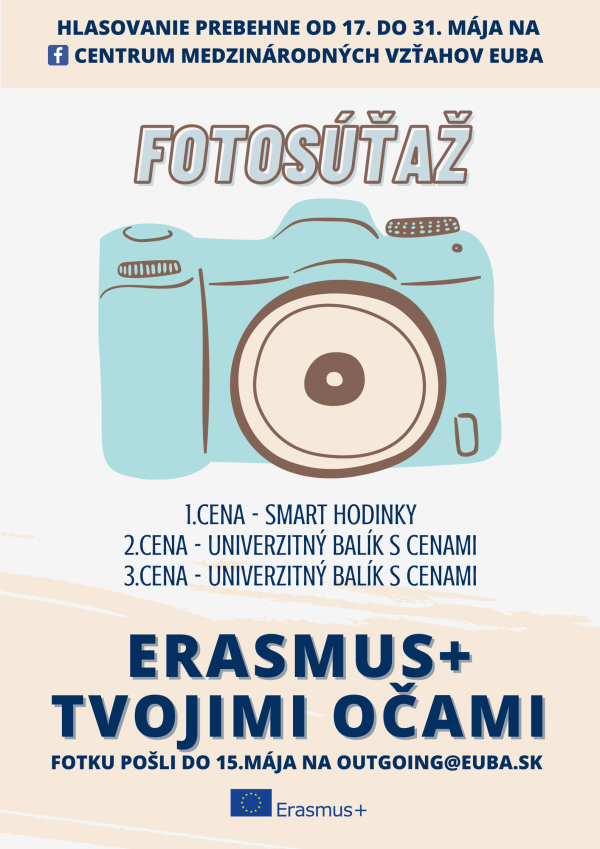 Fotosúťaž – Erasmus+ Tvojimi očami!