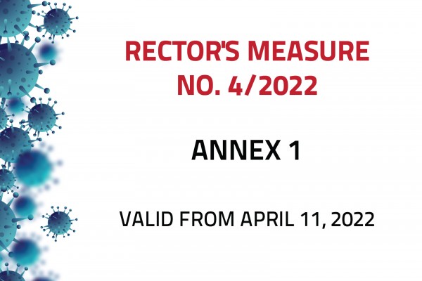 The annex 1 to Rector's measure no. 4/2022