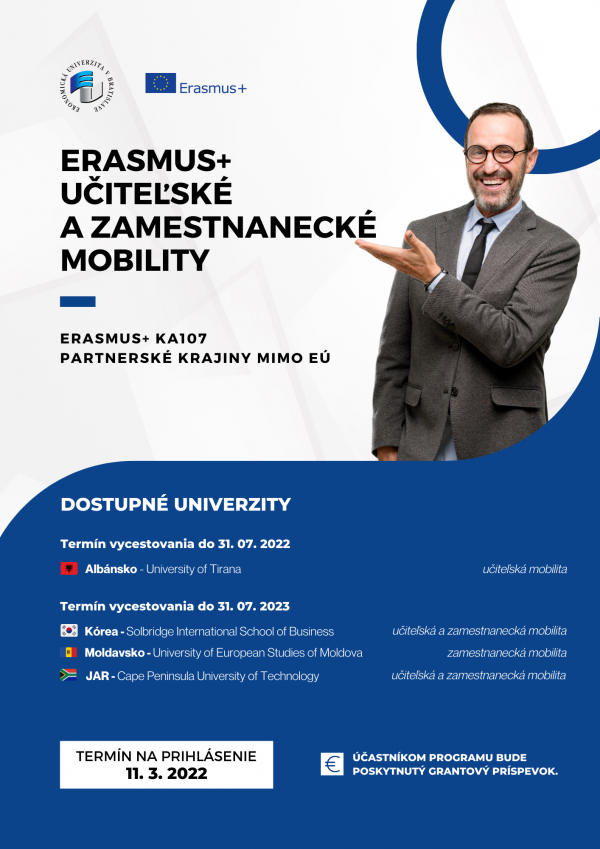 Erasmus+ učiteľské a zamestnanecké mobility