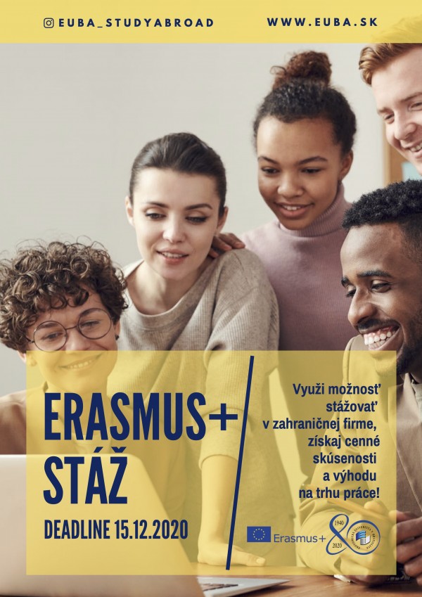Výzva na Erasmus + praktické stáže akad. rok 2020/2021 Výzva na Erasmus + praktické stáže akad. rok 2020/2021