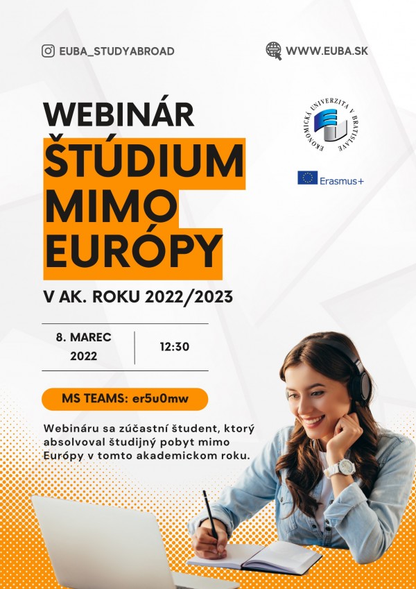 Webinár - Štúdium mimo Európy v ak. roku 2022/2023