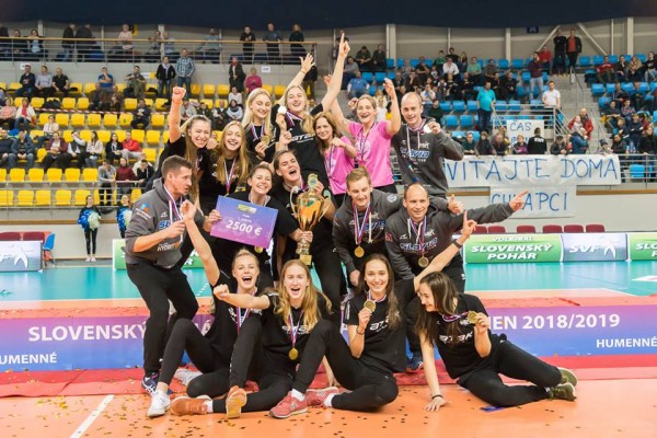 Slávia EU Bratislava opäť na tróne v Slovenskom pohári vo volejbale žien