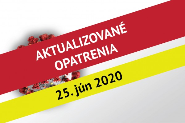 Aktualizované opatrenia rektora EU v Bratislave č. 10 k súčasnej situácii - 25. jún 2020