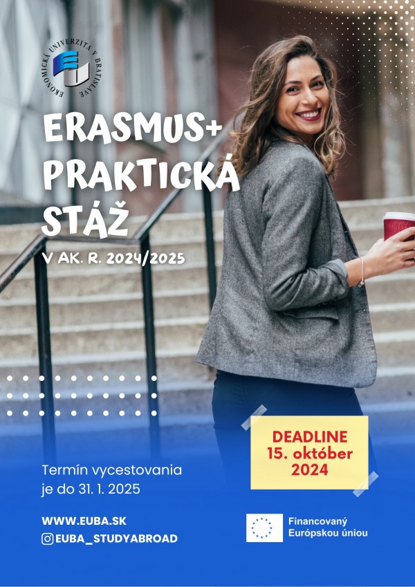 Neváhaj a využi jedinečnú príležitosť zúčastniť sa Erasmus+ praktickej stáže