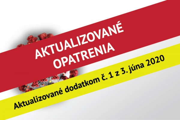 Aktualizované opatrenia rektora EU v Bratislave č. 9 k súčasnej situácii - 21. máj 2020 - aktualizované dodatkom č. 1 z 3. júna 2020