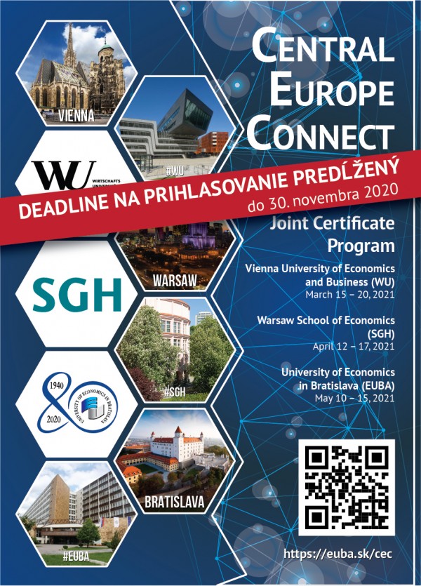 Central Europe Connect 2021 - deadline predĺžený do 30. novembra 2020 Central Europe Connect 2021 - deadline predĺžený do 30. novembra 2020